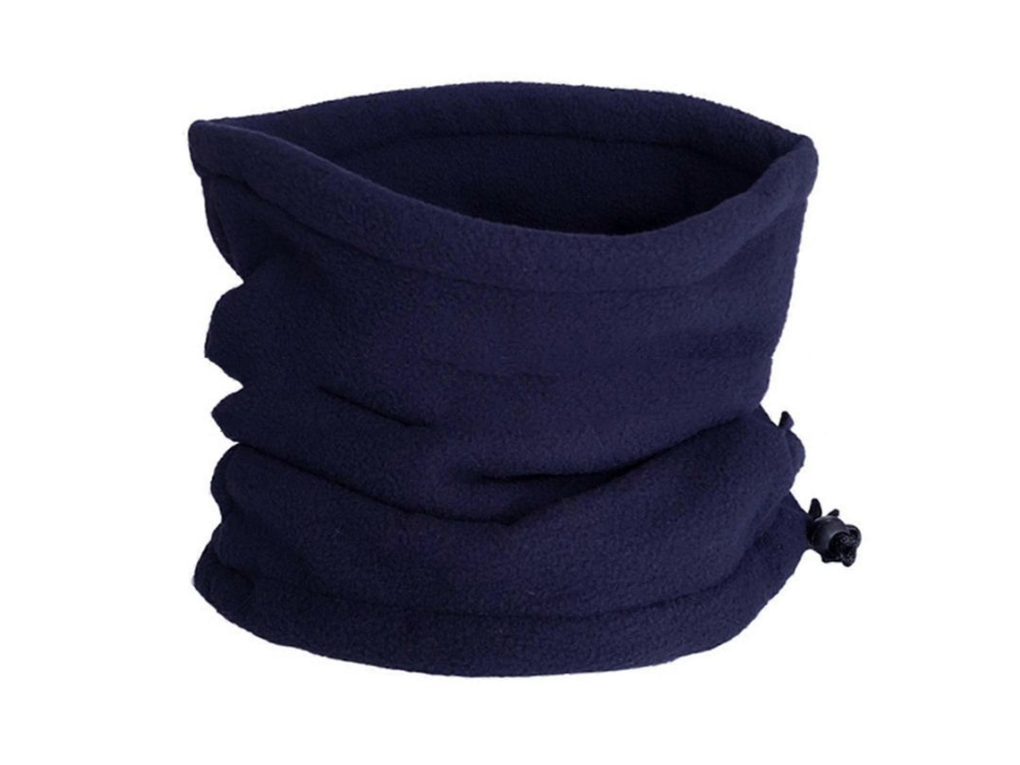 Cachecol/Gorro de Inverno Unissex 2026 em Cor Sólida, Macio e Grosso, em Fleece, para Uso Externo