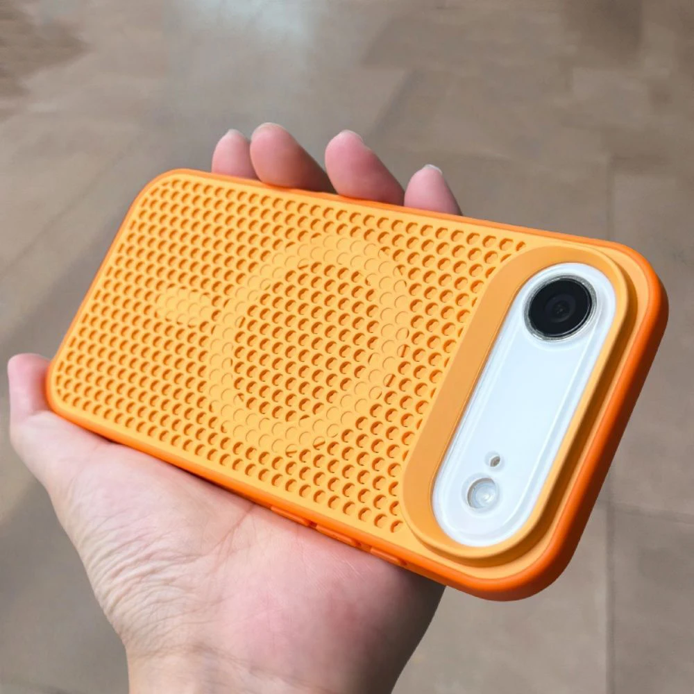 Capa Magnética Para Iphone 13 (laranja) Com Dissipação De Calor E Resistente A Impactos.