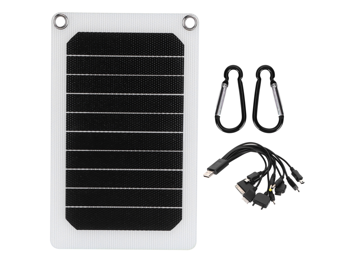 Painel solar portátil (célula monocristalina, com função de reinicialização)