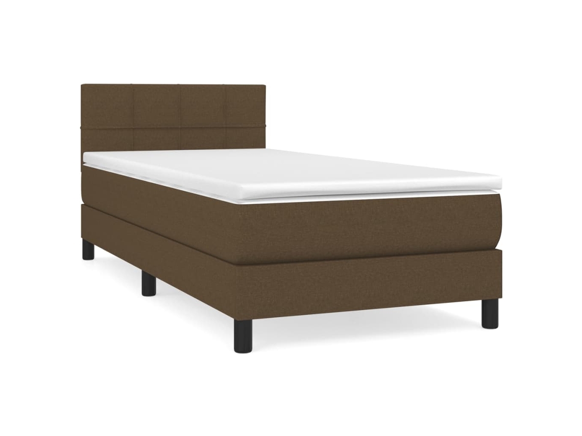 Box Spring Bed, Box Spring Beds Vidaxl Marrom Tecido (90 X 190 Cm)