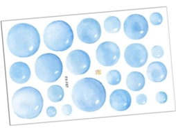 Adesivo De Parede Removível Em Pvc Para Decoração De Banheiro, Sala De Estar E Quarto Adesivo Sem Resíduos Para Gokoco