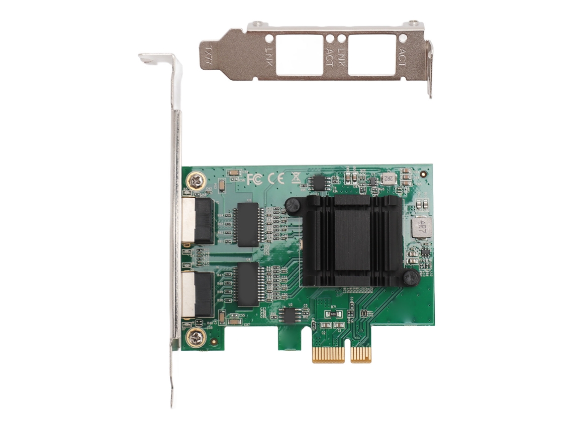 Placa De Rede Pcie (2 Portas Lan Rj45, Ethernet Gigabit)
