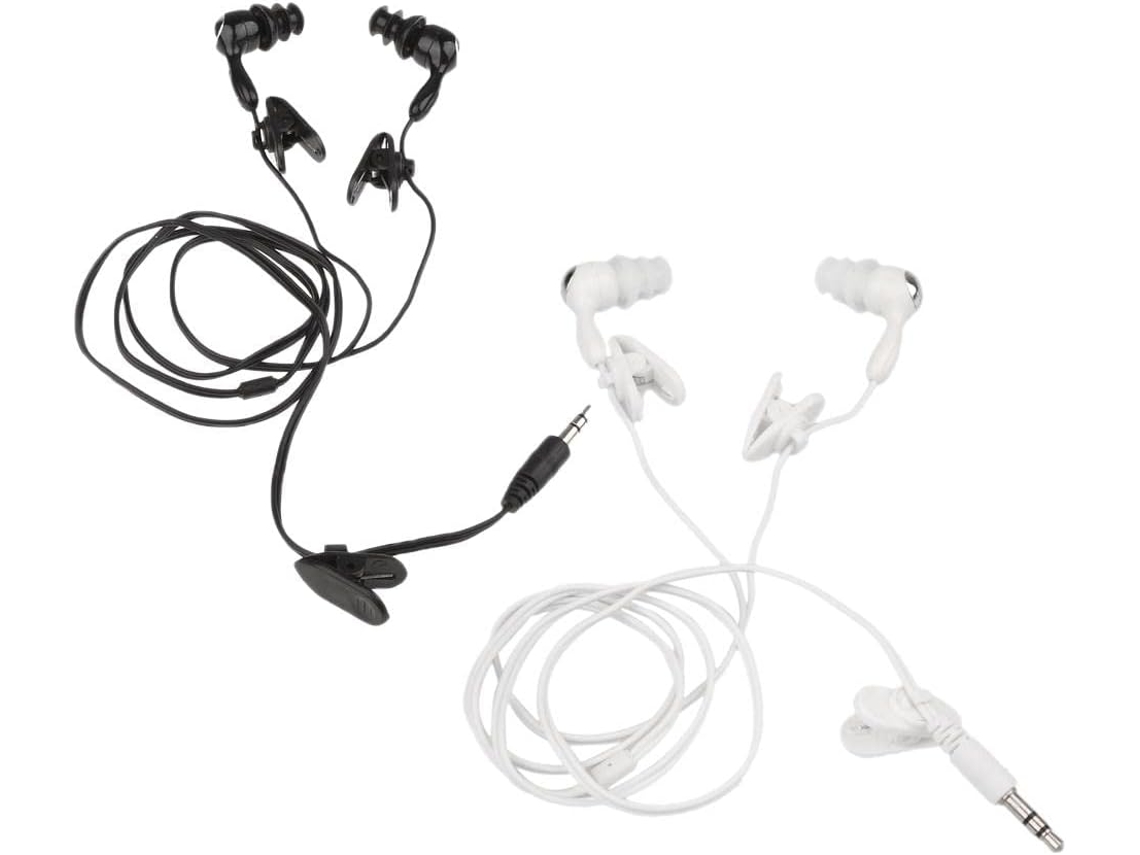 2 Fones De Ouvido À Prova D'água 3,5 Mm Para Tocadores Mp3