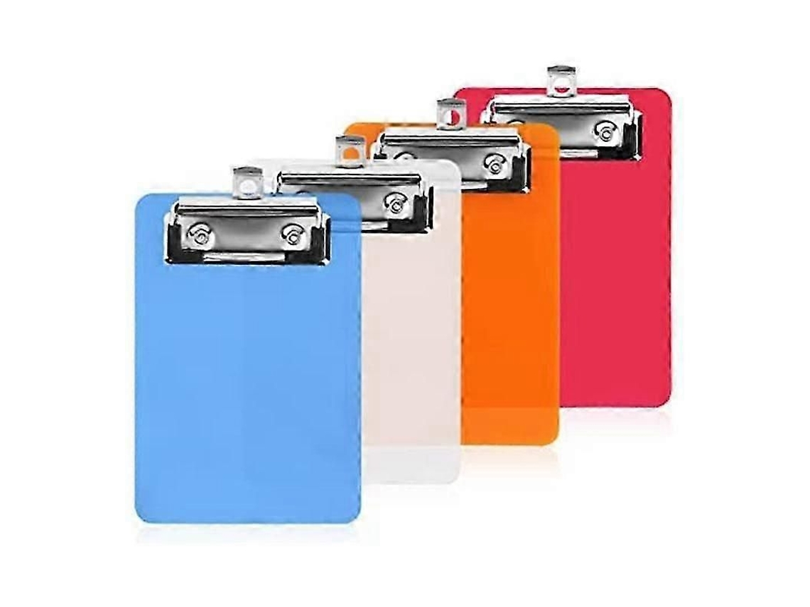 Mini Prancheta 4x6 Polegadas, Pacote Com 4 Unidades, Para Anotações E Uso Portátil