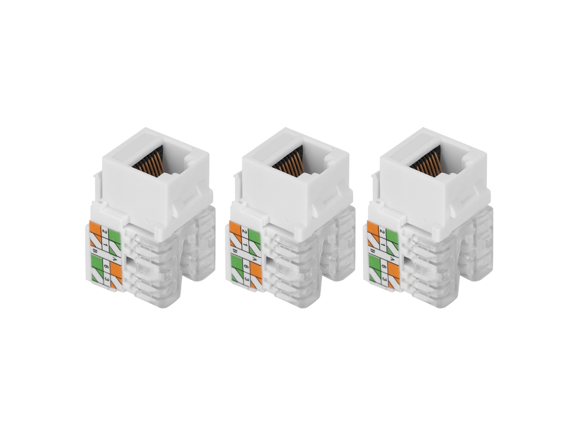 3pcs Módulo Ethernet Rj45 Cat.6 Sem Blindagem | S/MARCA