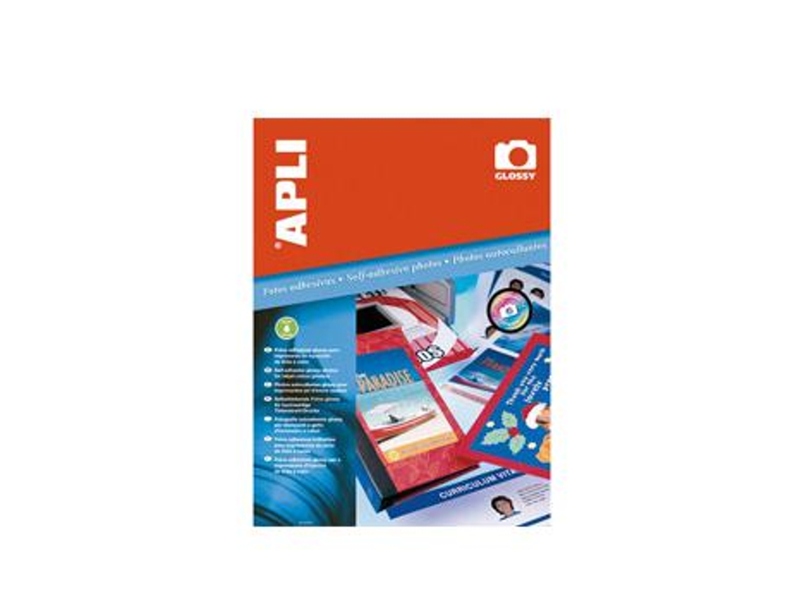 Apli Etiqueta Brancas Brilhantes 199,6X289,10 A4 10Un Apli Etiqueta Brancas Brilhantes 199,6X289,10 A4 10Un