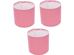 Luminária de Teto de 3 Peças para Quarto, Vermelha SFUSHOS