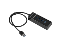 Base de Carga USB 3.0 de 4 Puertos y 5 Gbps para móviles, tablets, PC, Windows, Linux y Mac OS