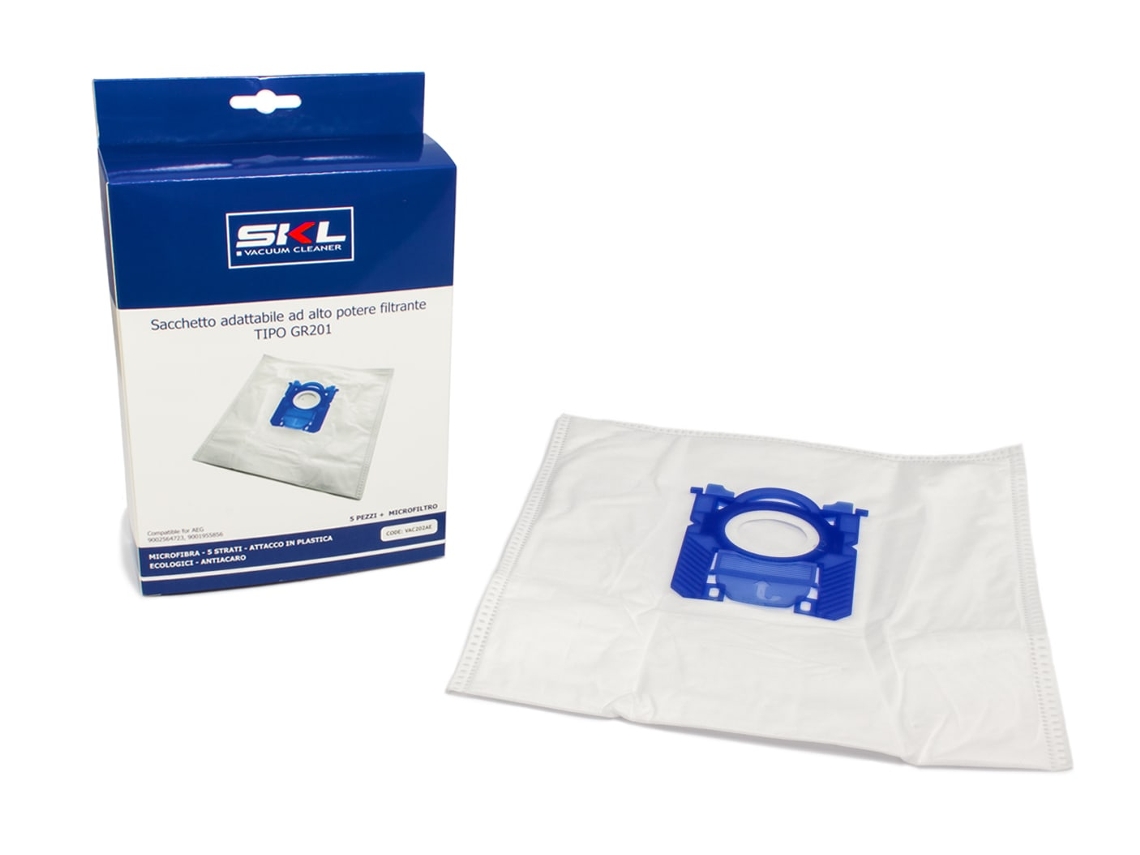 Saco para Aspirador de Pó, 5 Unidades Aeg9002564723 Aspirador Vac202ae