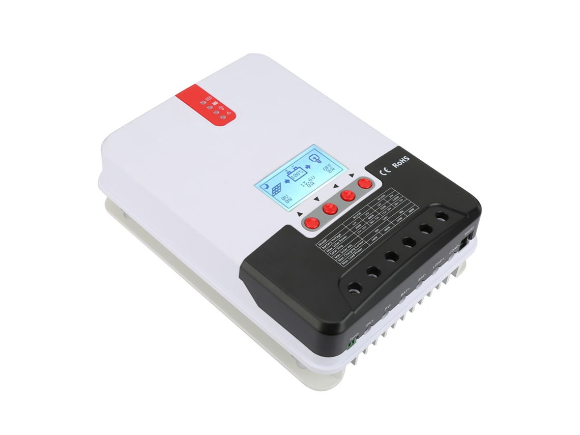 Controlador De Carga Solar Mppt Laxiscreed 12v/24v Com Display Lcd Para Painéis Solares
