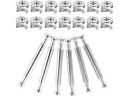 Conjunto Com 10 Fixadores De Ferro Para Painéis Armários, Fáceis Usar