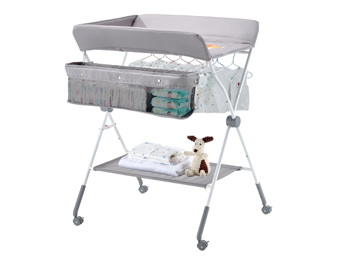 Trocador Dobrável Para Bebês De 848 X 745 X Mm, Cinza Claro Vevor (1030 1090)