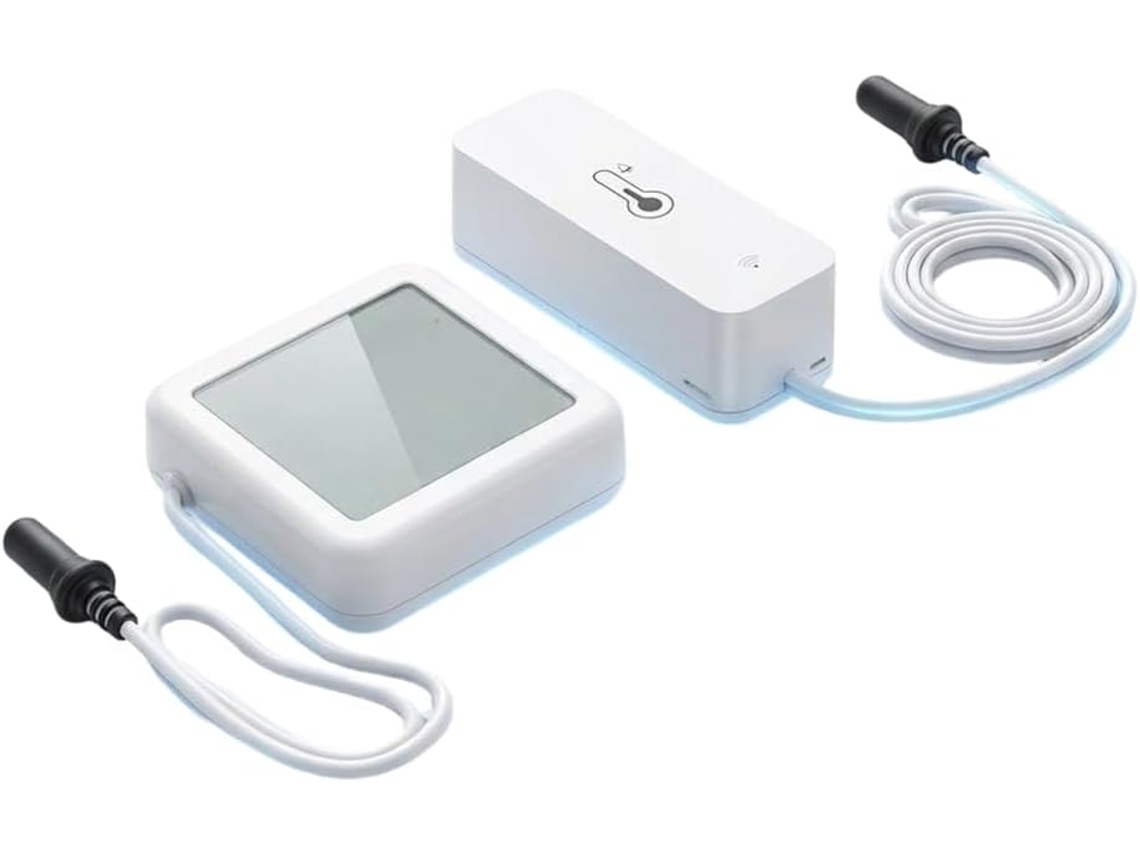 Sensor De Temperatura E Umidade Tuya Wifi Com Sonda Externa