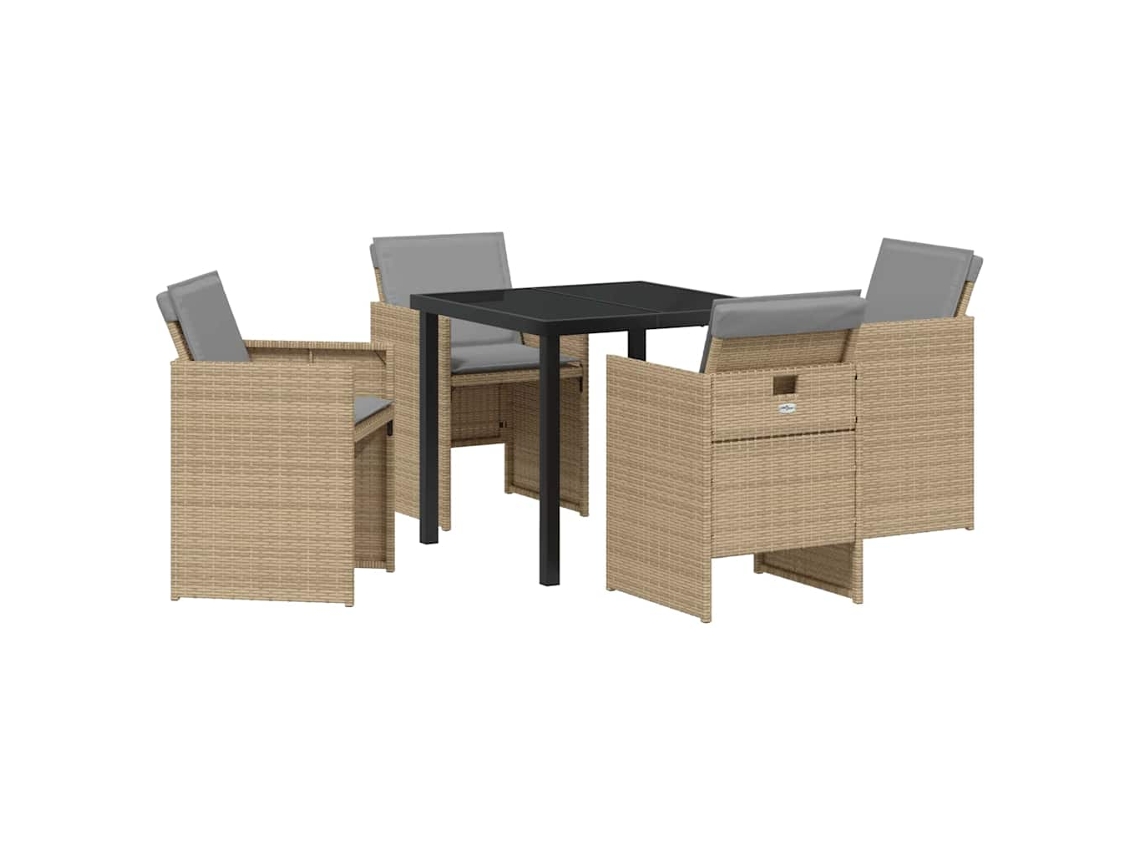 Conjunto de Móveis de Jardim 5 Pcs HARLANV1