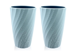 Conjunto De 2 Vasos Para Cepillo De Baño Resistentes A Caídas Suaves Y Duraderos, Color Azul Claro