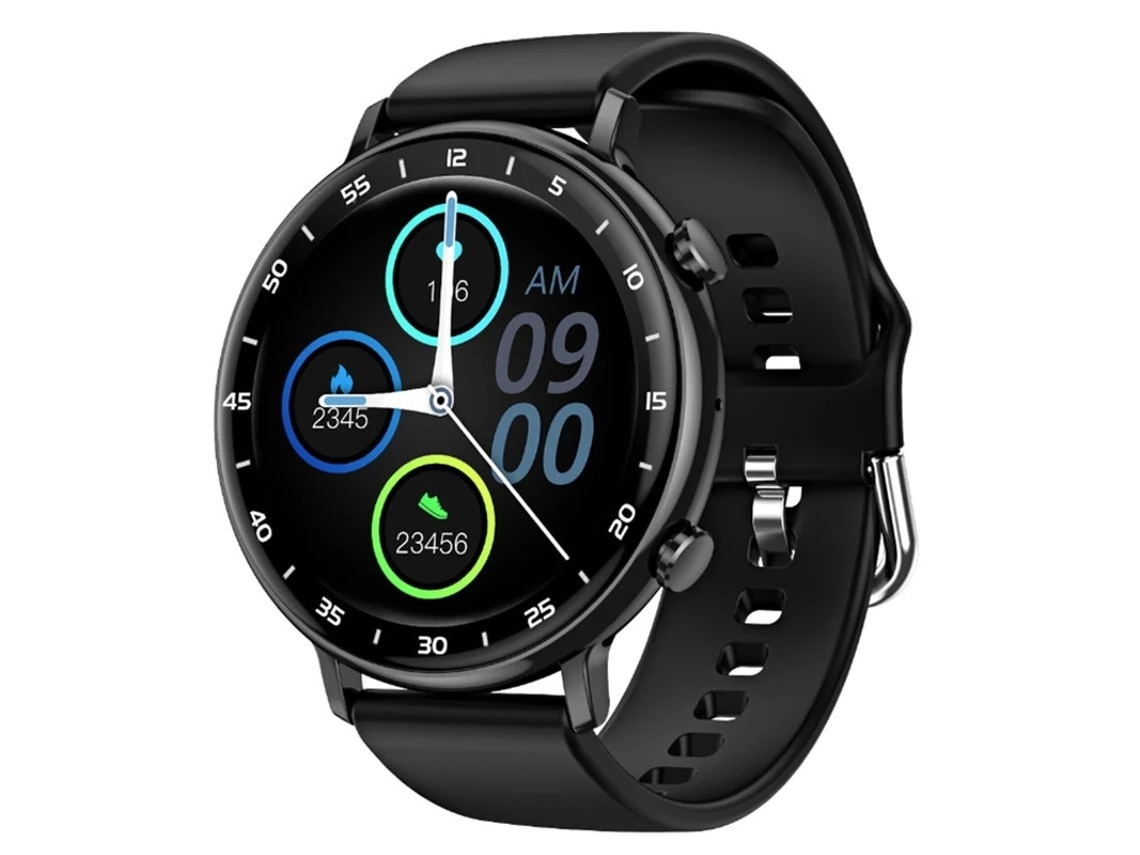 Smartwatch feminino com chamadas Bluetooth, rastreamento esportivo, monitoramento de saúde e contador de passes Bestvite (preto)