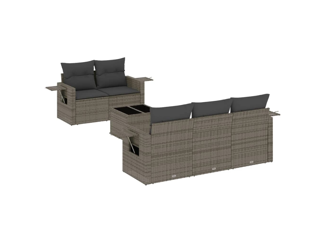 Garden Sofa Set, Garden Sofa Sets Vidaxl Cinzeto Rattan / Vime (n/a)