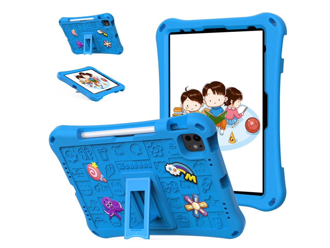 Lurelia Estojo Protetor De Eva Desenho Animado Para Ipad Air 11 2024/pro 11 Azul Claro