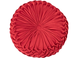Almofada Decorativa Redonda De Veludo Em Formato De Abóbora 3d Para Sofá, Almofada Decorativa Para Cadeira De Cama, Piso 15 X 15 Vermelha