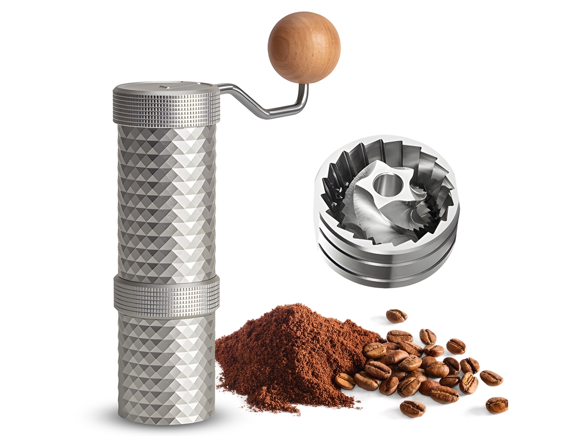 Moedor de Café Manual Ajustável 12 Níveis Aço Inoxidável PRATO