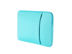 Lurelia Capa Protetora Para Portátil De 13 Polegadas Macia Com Zíper Acolchoado Transporte Bolsa Computador Azul Celeste