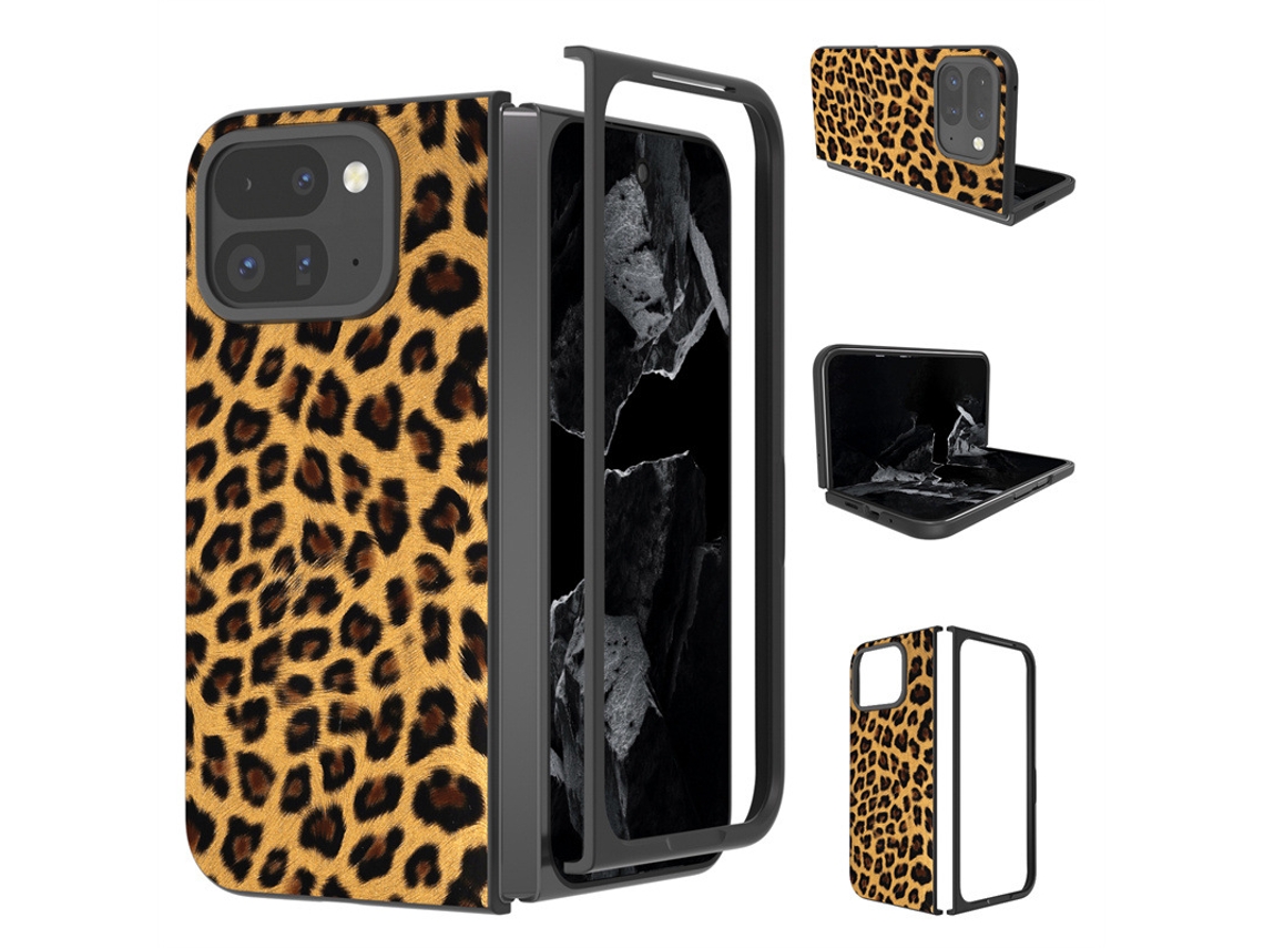 Capa Para Telemóvel Com Padrão Leopardo Para Google Pixel 10 Pro Fold (dourado)