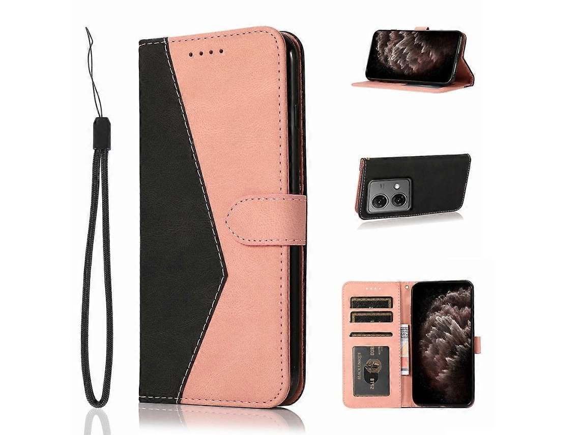 Capa De Couro Para Celular Com Costura Dupla