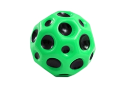 Bola Espacial de Espuma Elástica ATS para Treinamento de Coordenação Motora, Atividade Interativa entre Pais e Filhos, 66mm Verde