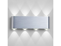 Rebe lâmpada de Parede Led, 8w Alumínio Moderna, Aplicação de Parede Interior para Cozinha, Escada, Quarto, Corredor, Sala, Luz Noturna