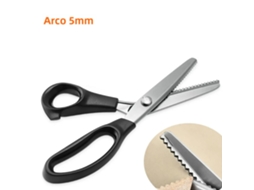 Tesoura de Costura Profissional Serrilhada Tesoura de Aço Inoxidável para Couro e Renda. MDUG (dentes Arredondados de 5 Mm)