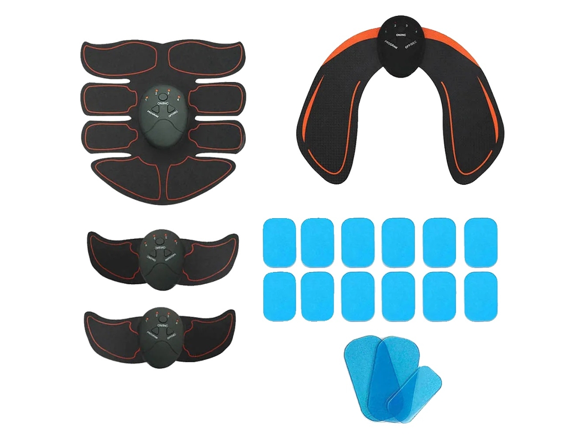Estimulador Muscular Abdominal, Design Portátil, Tecnologia Ems Recarregável, 10
