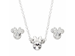 Conjunto Disney Minnie Colar + Brincos Prateados PEERS HARDY