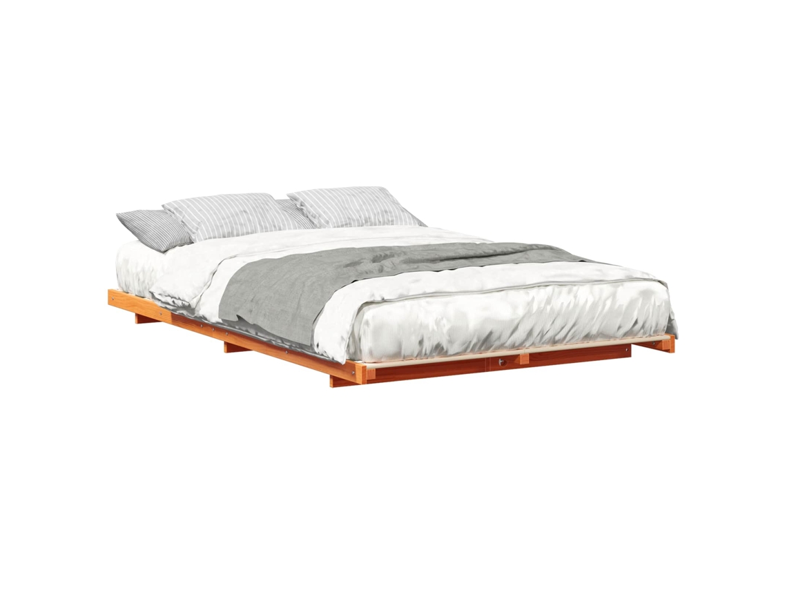 Estrutura de Cama de Chão Castanho mel 135 X 190 Cm MAISON EXCLUSIVE