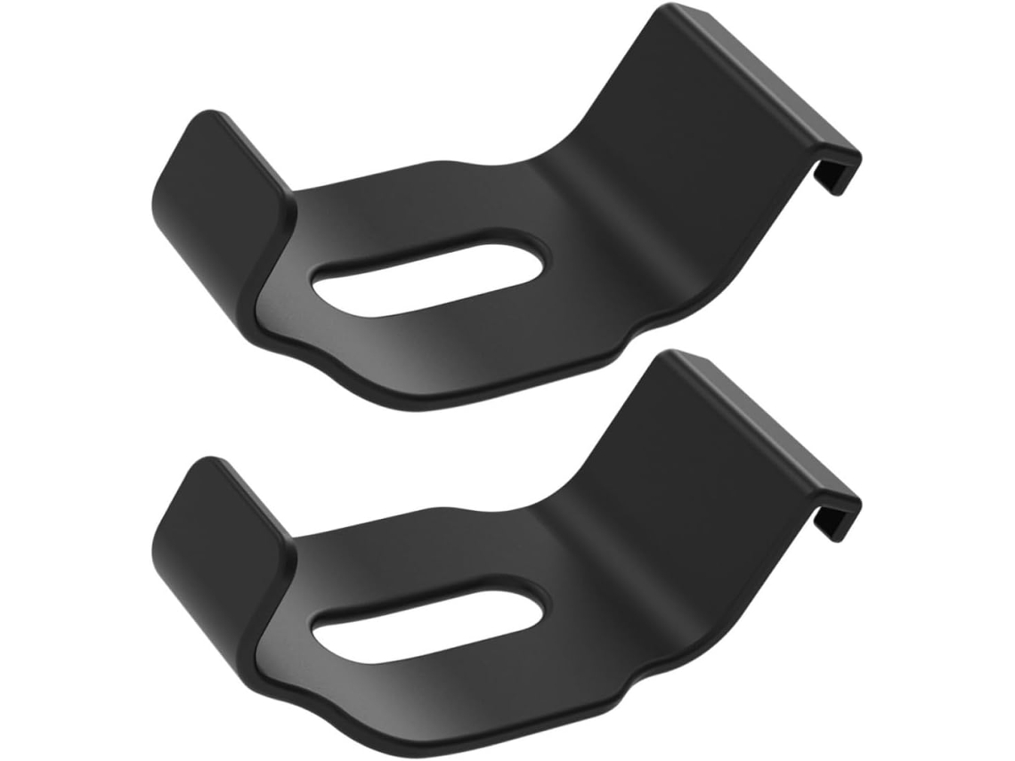 Healifty 2 Pièces Support De Casque Support Pour Casque D'écoute Domestique En Abs Noir, Sans Perçage, Base