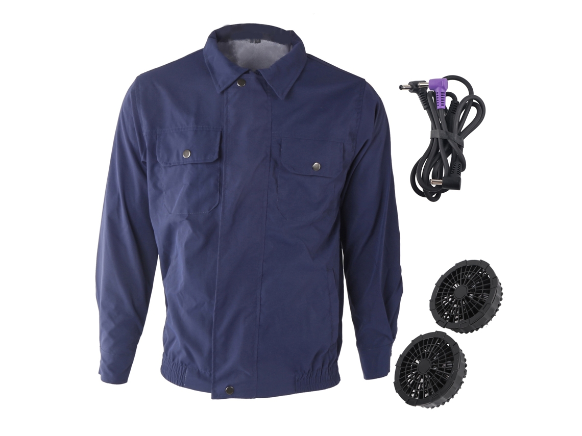 Jaqueta Ar Condicionado com Ventilador Usb Verão Azul M/s