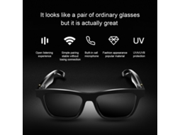 Óculos De Sol Inteligentes E10 Áudio Bluetooth 5.0 Com Microfone Uv Proteção Para Atividades Ao Ar Livre