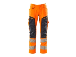 Calças Grandes Com Bolsos Para Joelheiras Accelerate Safe 19579 Laranja 51 / 32 MASCOT