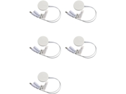 Painel De Madeira Com 5 Interruptores Led Sensíveis Ao Toque E Dimmer, Interruptor De Toque Oculto Para Fita Led