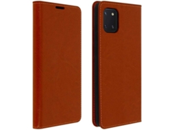 Capa Note Lite Para Samsung Yemaesre Pele Castanho