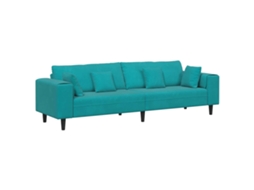 Maison Exclusive - Sofá Turquesa 250 X 77 X 76 Cm Veludo
