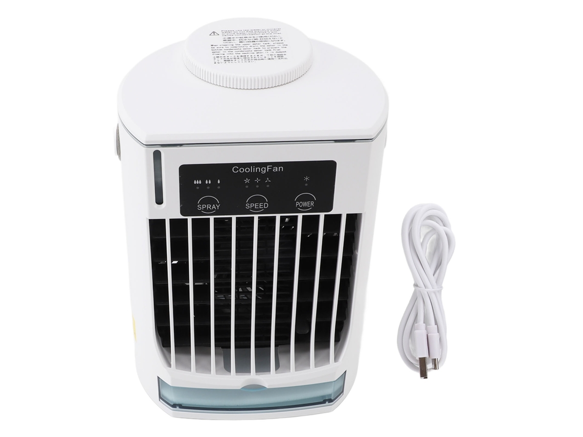 Ar Condicionado Portátil Usb Cooler Evaporativo Mesa Ajustável