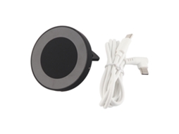 Base Para Carregador Magsafe 15w, Carregamento Sem Fio Magnético Rápido Para Macbook Pro E Iphone 12 13 14, Cor Preta