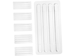 Protetores De Calcanhar Silicone Transparente, 6 Unidades