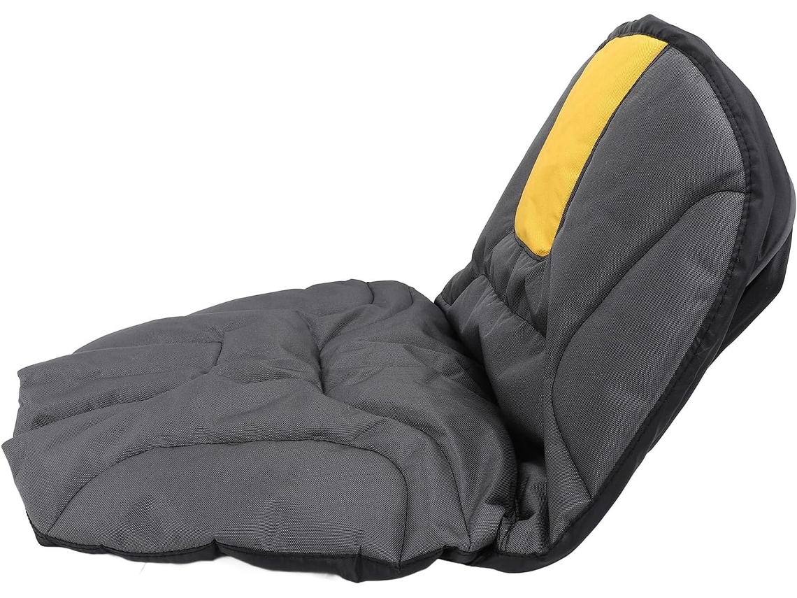 Capa Protetora Impermeável Para Assento De Trator Oxford, 50x 35cm, Cinza E Amarelo