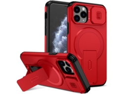 Capa Com Suporte Magsafe Para Iphone 11 Pro - Abertura Deslizante Com Proteção De Câmara
