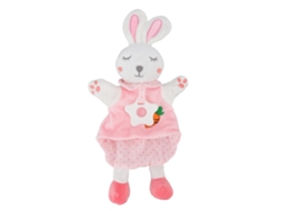 Primerox fantoche de Mão Coelho Pelúcia Bebê Brinquedo Conforto Lavável para Soneca Brincadeira