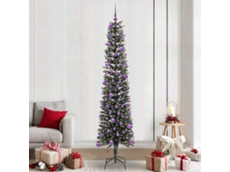 Vidaxl Árvore De Natal Artificial Verde 240 Cm Pvc, Plástico E Aço