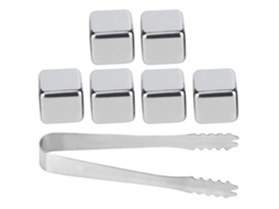 Cubos de Gelo Reutilizáveis LAXISCREED 304 Aço Inox 6pcs
