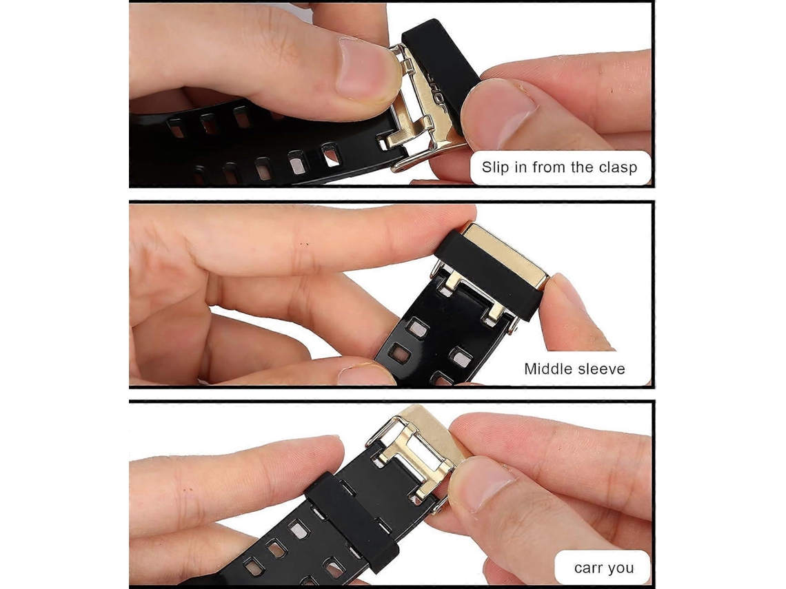 Anel De Fixação De Pulseira De Silicone, Peças De Reposição Para Pulseira De Relógio Inteligente, 6 Peças Olysi Shop