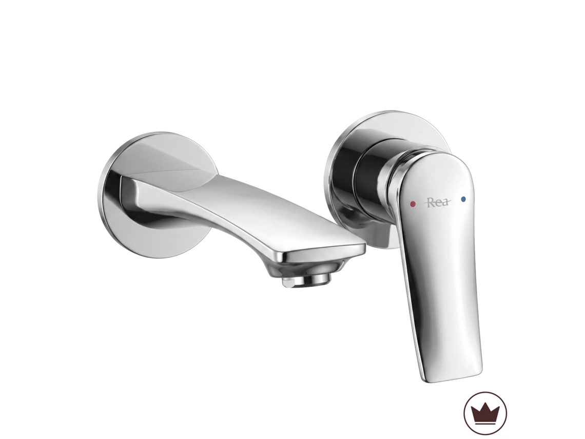 Grifo de Lavabo REA Venti Brush Gold Low 4 X 17 X 19 Cm